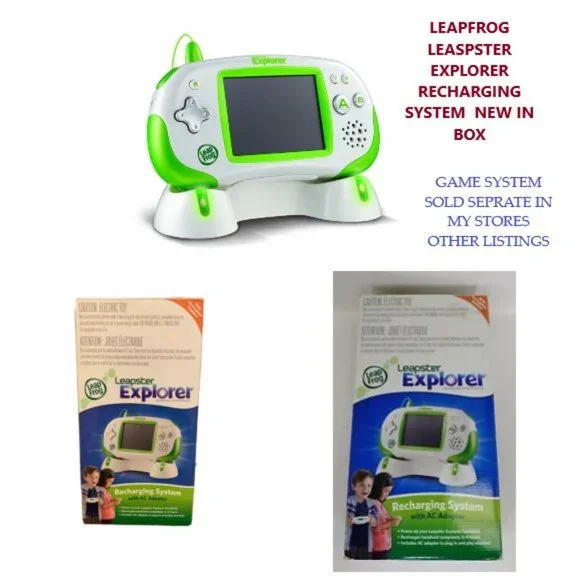Leapfrog Leapster Explorer Recharging System with AC Adapter New/NWT!